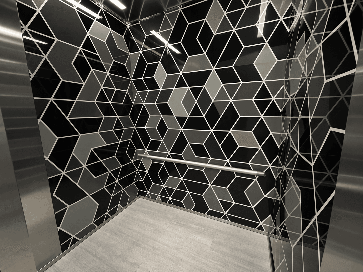 The 505 — elevator cab wrap