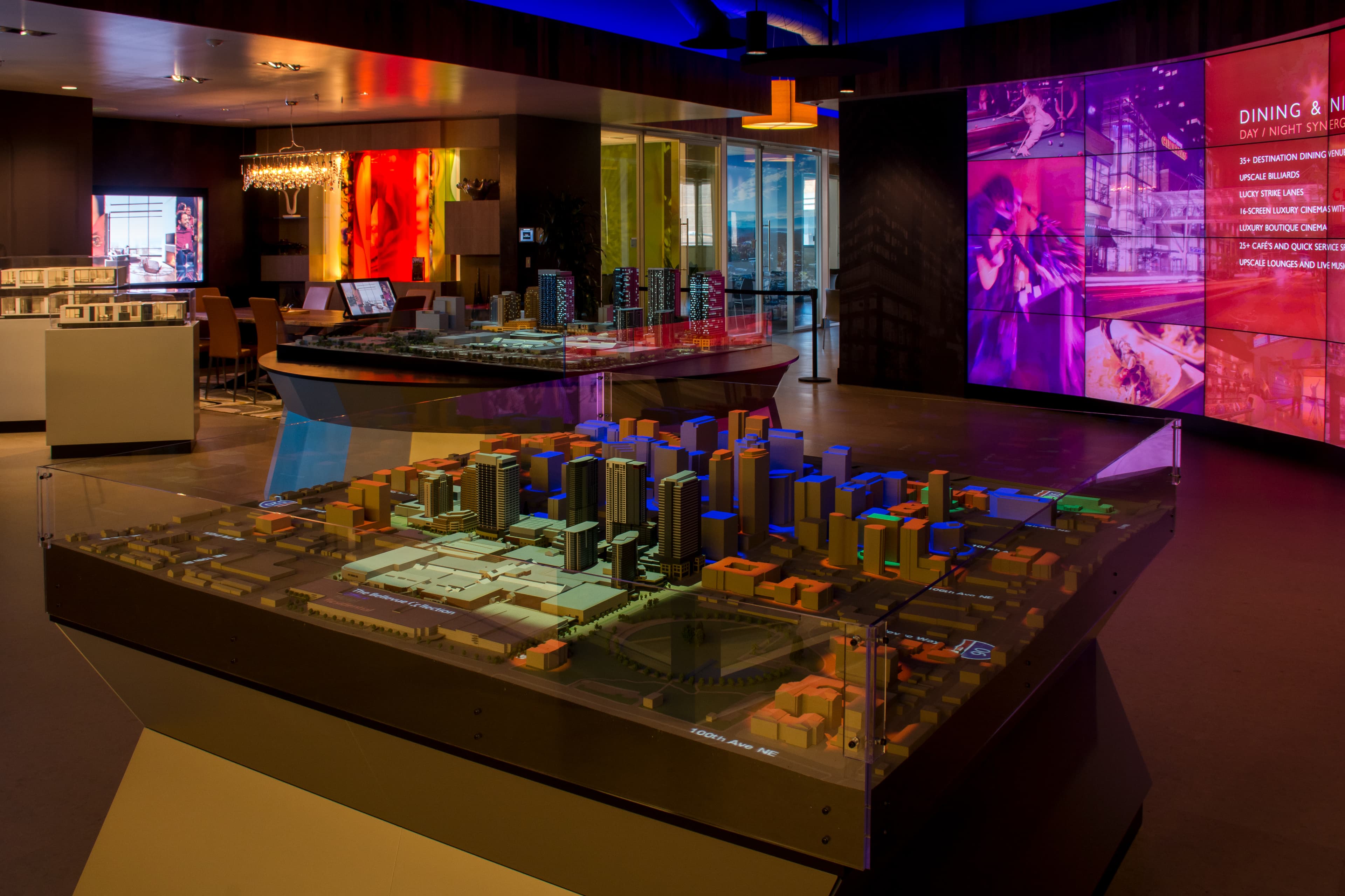 The Studio — projection-mapped architectural model and video wall system